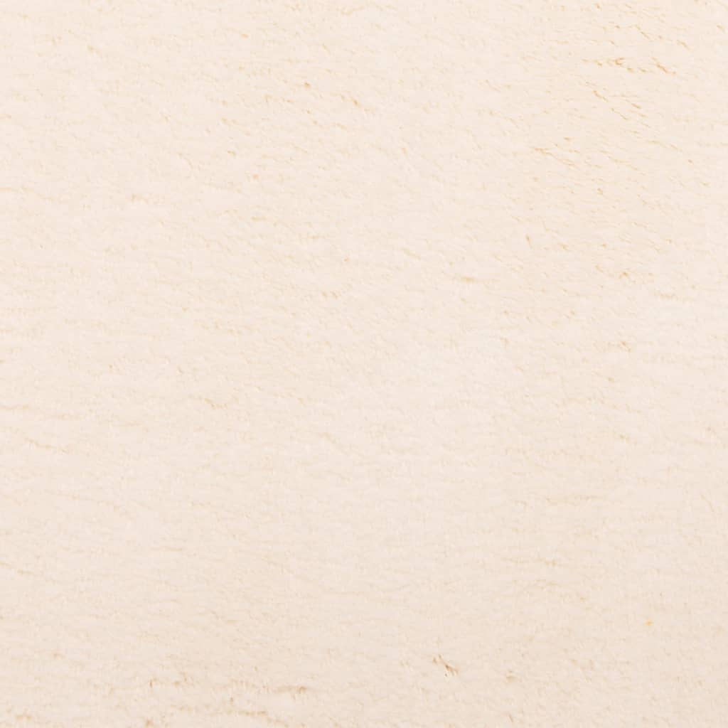 Vloerkleed HUARTE laagpolig zacht wasbaar 120x170 cm beige
