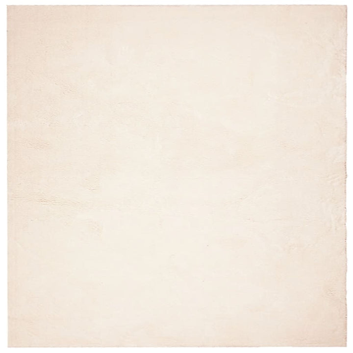 Vloerkleed HUARTE laagpolig zacht wasbaar 160x160 cm beige