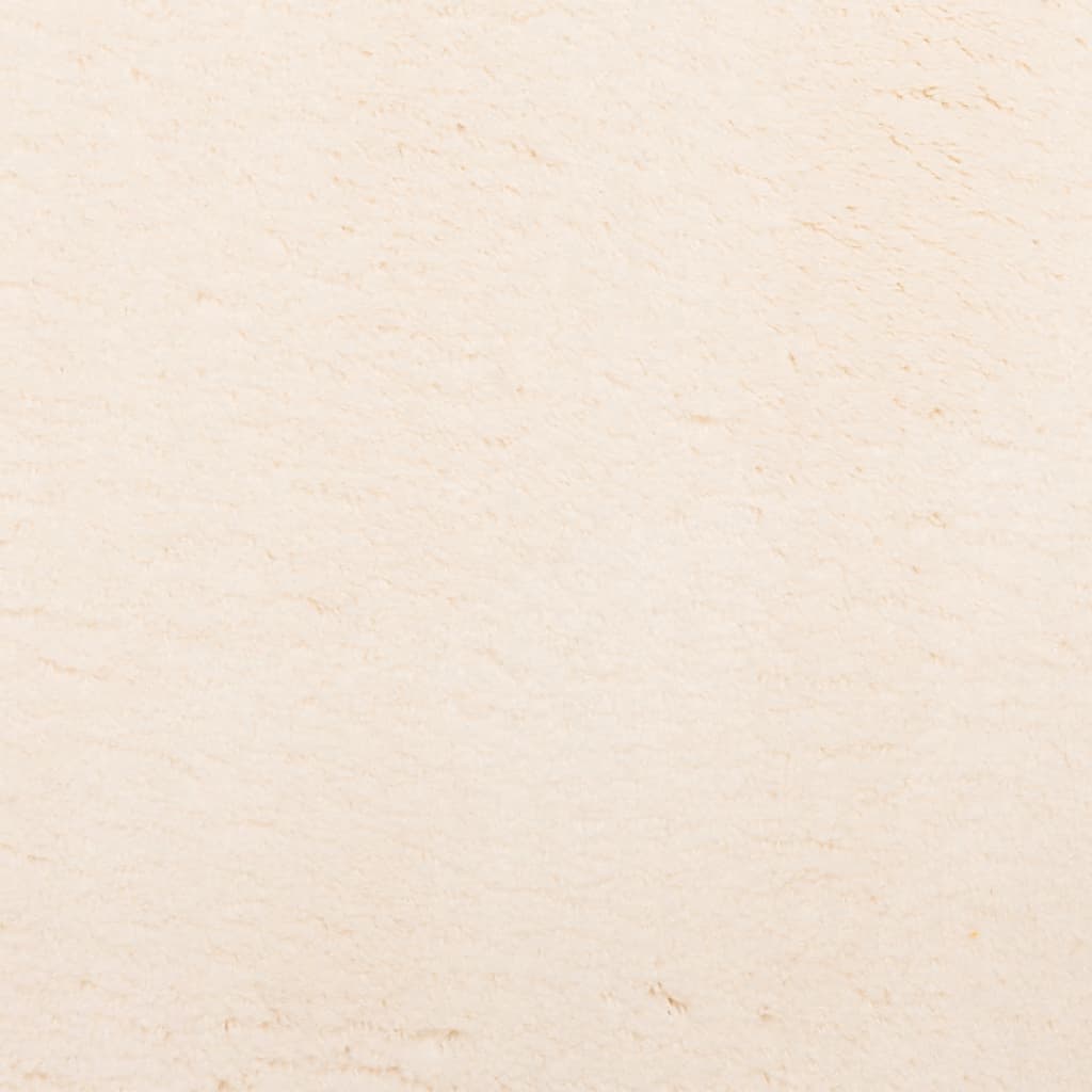 Vloerkleed HUARTE laagpolig zacht wasbaar 240x340 cm beige