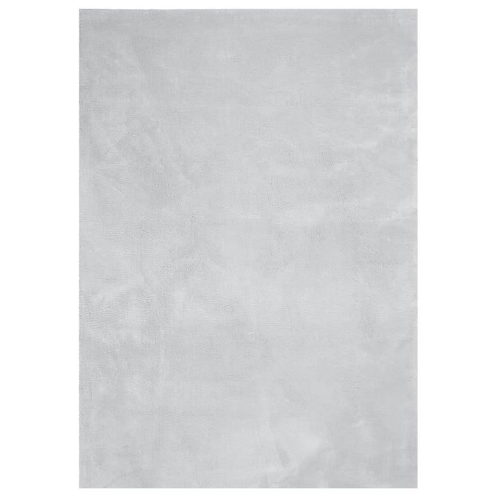 Vloerkleed HUARTE laagpolig zacht wasbaar 240x340 cm grijs