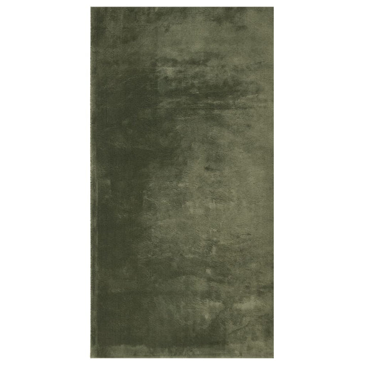 Vloerkleed HUARTE laagpolig zacht wasbaar 80x150 cm bosgroen