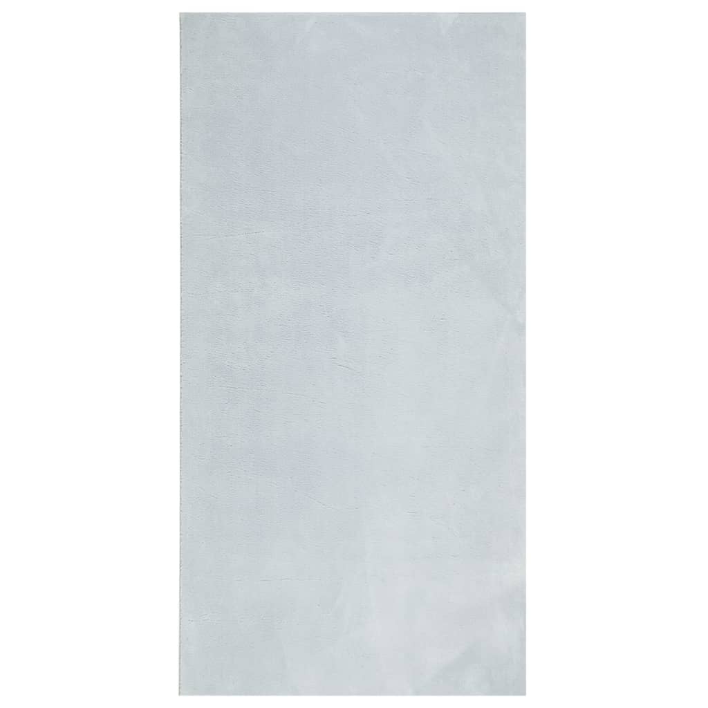 Vloerkleed HUARTE laagpolig zacht wasbaar 100x200 cm blauw