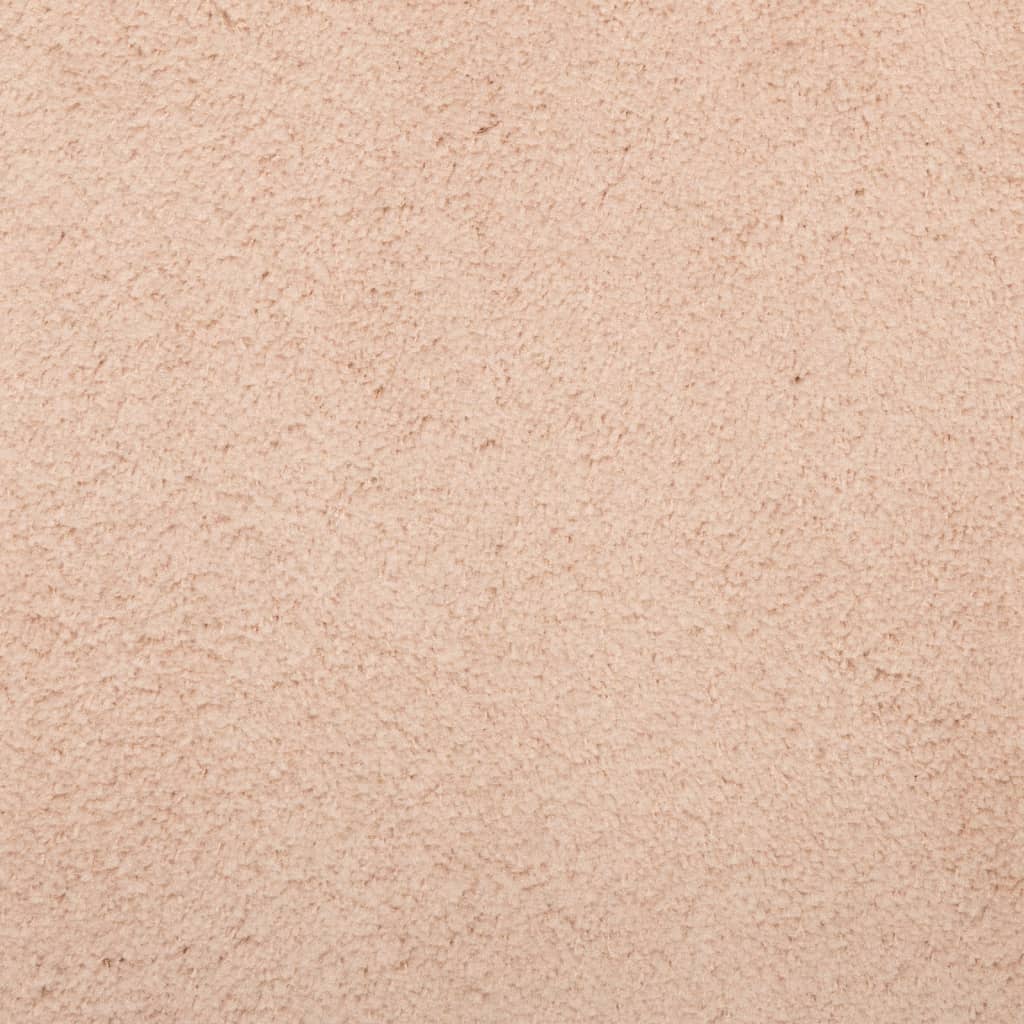 Vloerkleed HUARTE laagpolig zacht wasbaar 160x160 cm roze