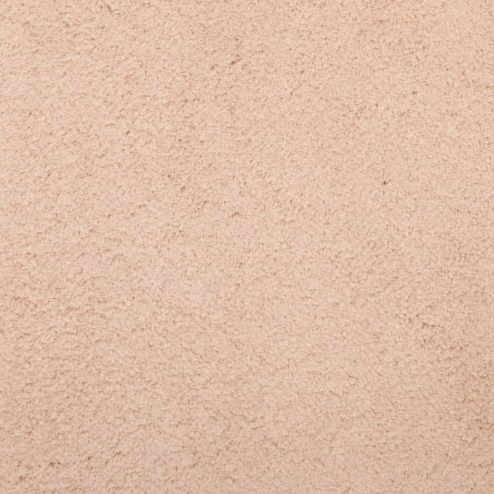 Vloerkleed HUARTE laagpolig zacht wasbaar 160x160 cm roze