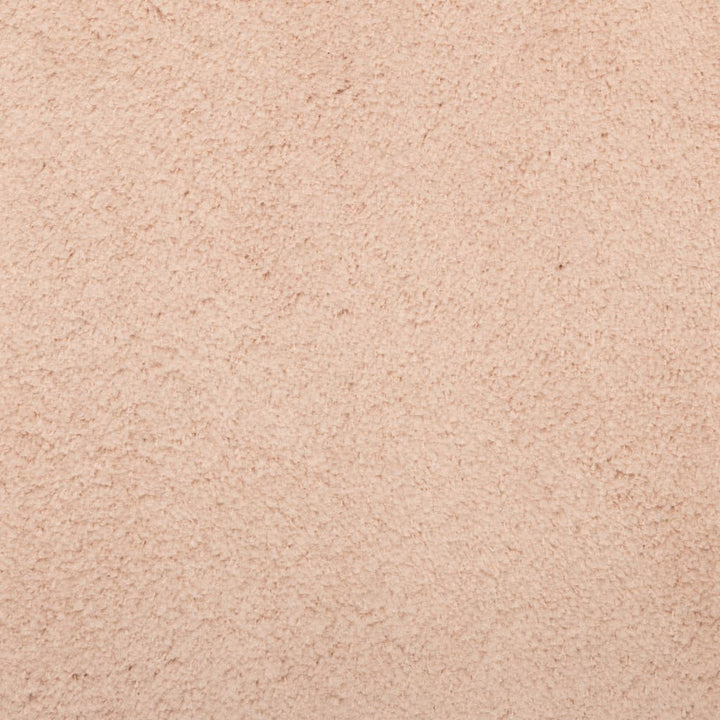 Vloerkleed HUARTE laagpolig zacht wasbaar ø 80 cm roze