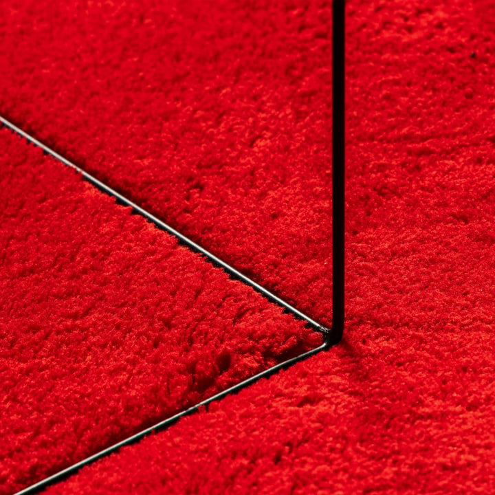 Vloerkleed HUARTE laagpolig zacht wasbaar 120x170 cm rood