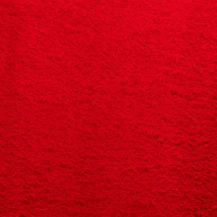 Vloerkleed HUARTE laagpolig zacht wasbaar 120x170 cm rood