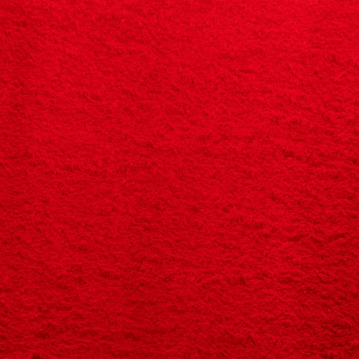 Vloerkleed HUARTE laagpolig zacht wasbaar 160x230 cm rood