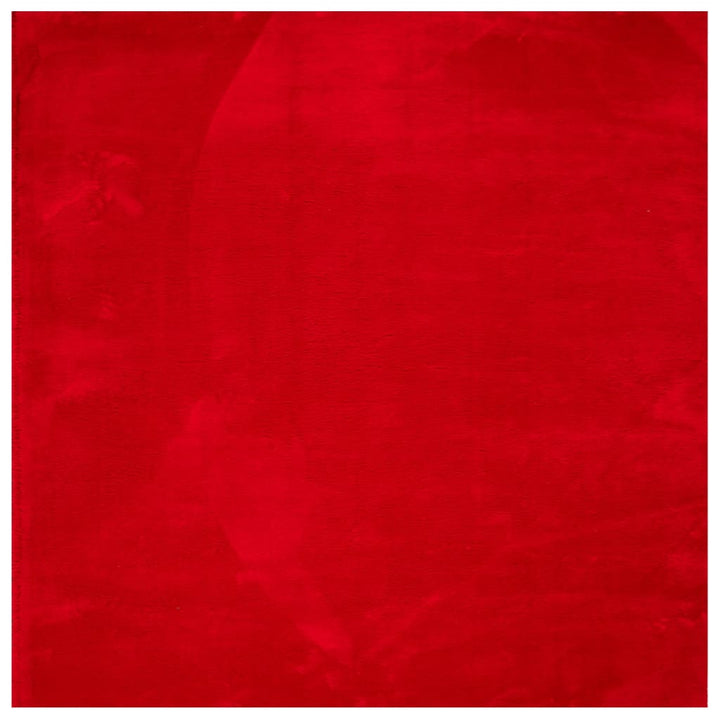 Vloerkleed HUARTE laagpolig zacht wasbaar 240x240 cm rood