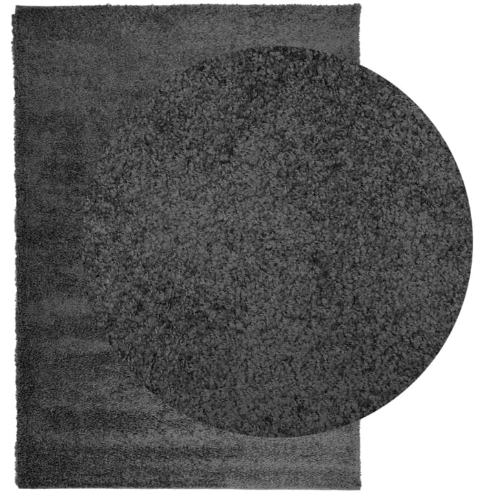 Vloerkleed PAMPLONA shaggy hoogpolig 200x280 cm antraciet