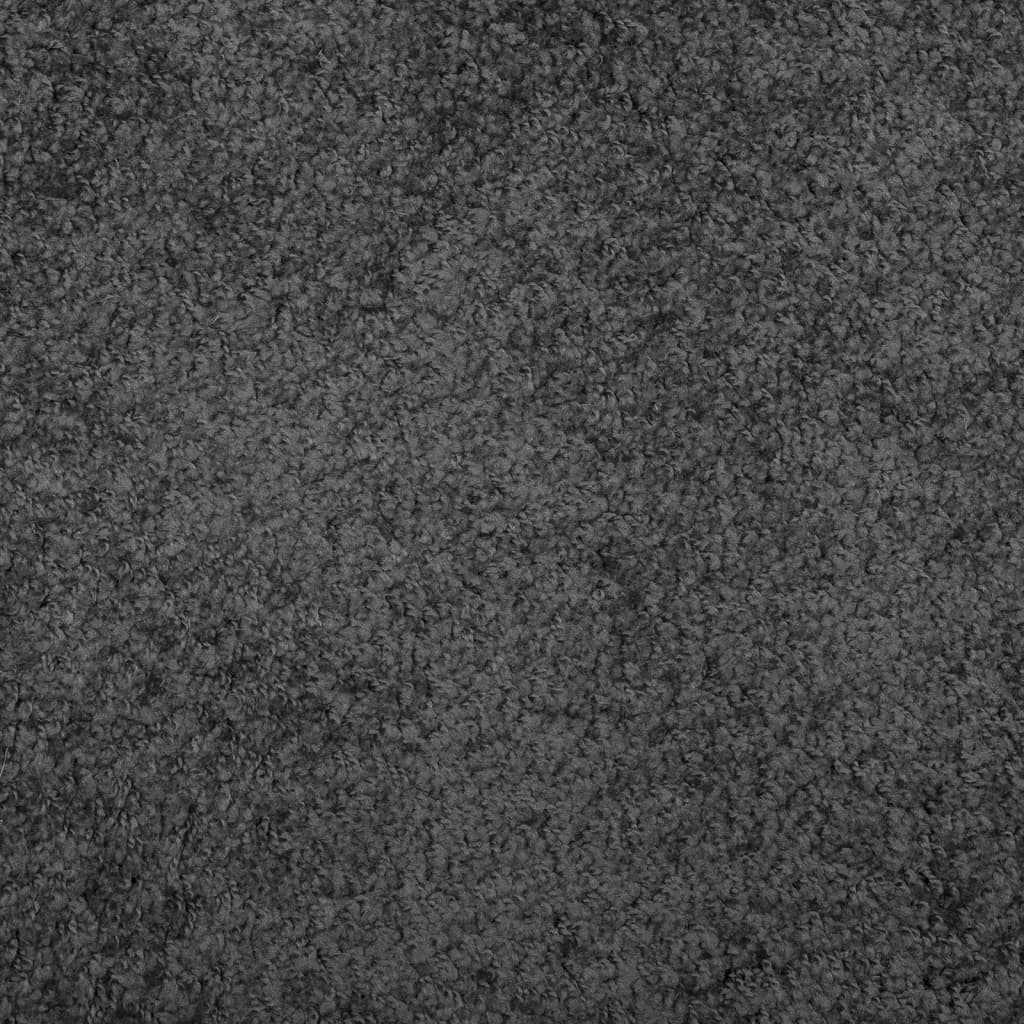 Vloerkleed PAMPLONA shaggy hoogpolig 200x280 cm antraciet