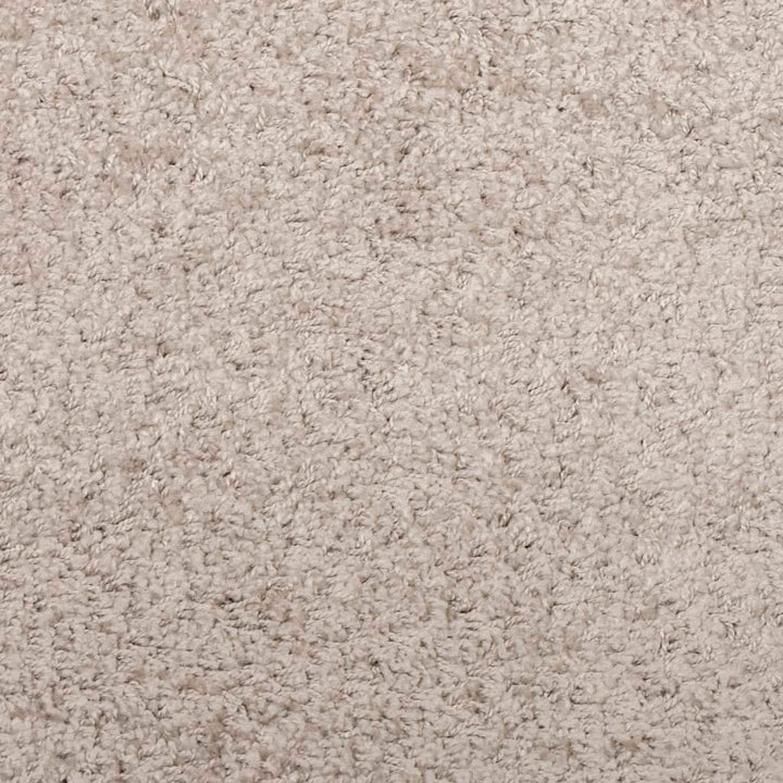 Vloerkleed PAMPLONA shaggy hoogpolig modern 80x150 cm beige