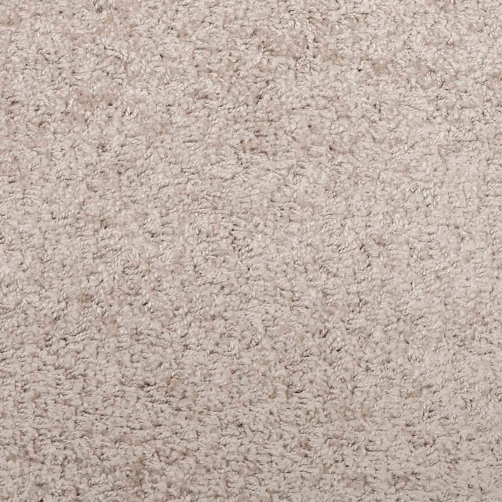Vloerkleed PAMPLONA shaggy hoogpolig modern 80x200 cm beige