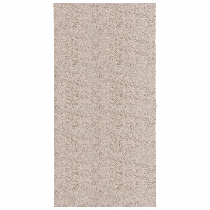 Vloerkleed PAMPLONA shaggy hoogpolig modern 100x200 cm beige