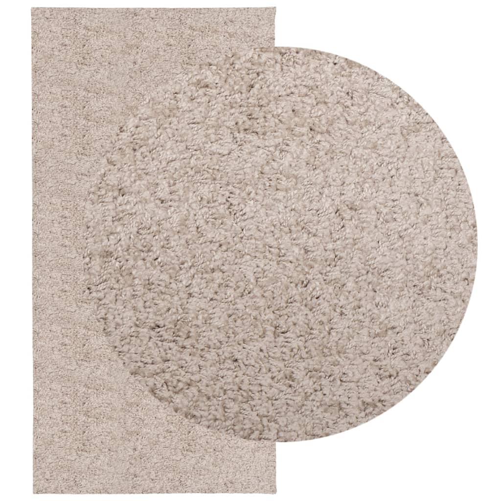 Vloerkleed PAMPLONA shaggy hoogpolig modern 100x200 cm beige
