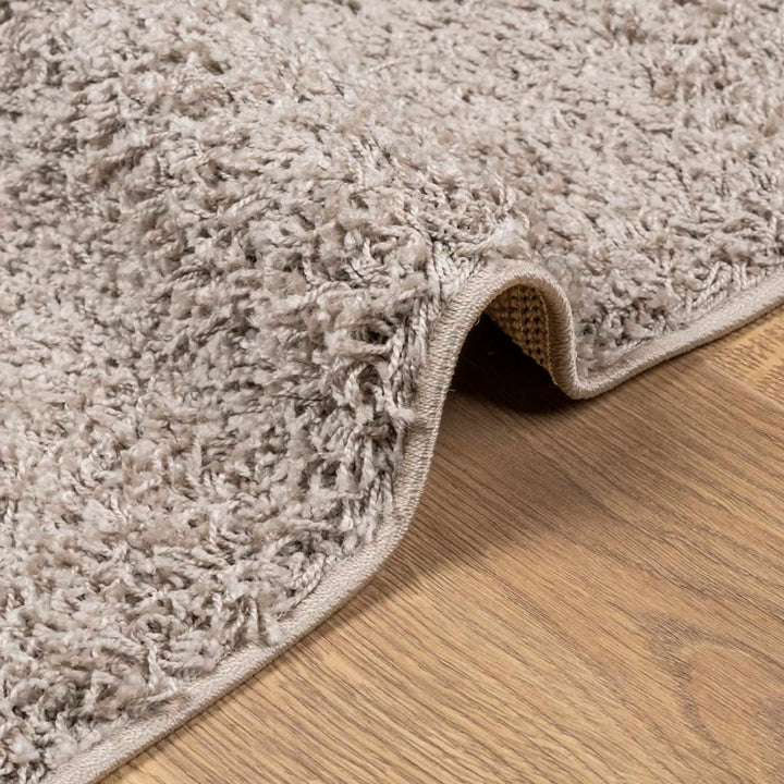 Vloerkleed PAMPLONA shaggy hoogpolig modern 100x200 cm beige