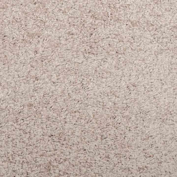 Vloerkleed PAMPLONA shaggy hoogpolig modern 160x160 cm beige