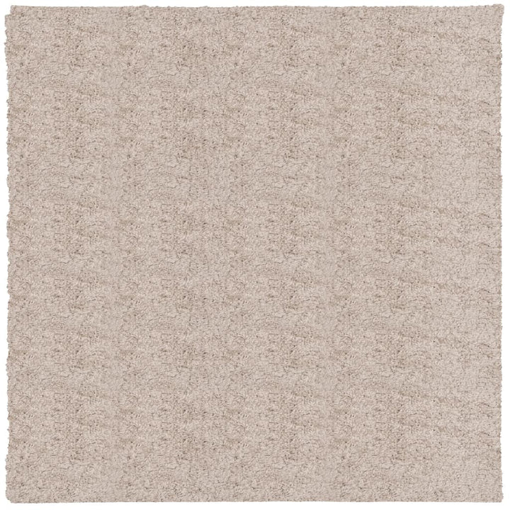 Vloerkleed PAMPLONA shaggy hoogpolig modern 200x200 cm beige
