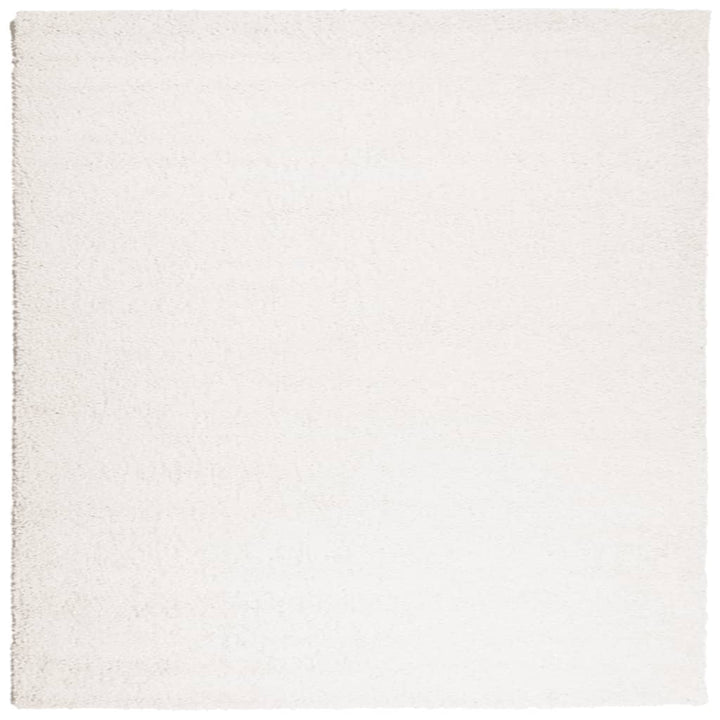 Vloerkleed PAMPLONA shaggy hoogpolig modern 120x120 cm crème