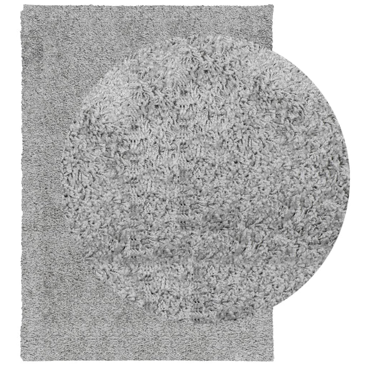 Vloerkleed PAMPLONA shaggy hoogpolig modern 120x170 cm grijs