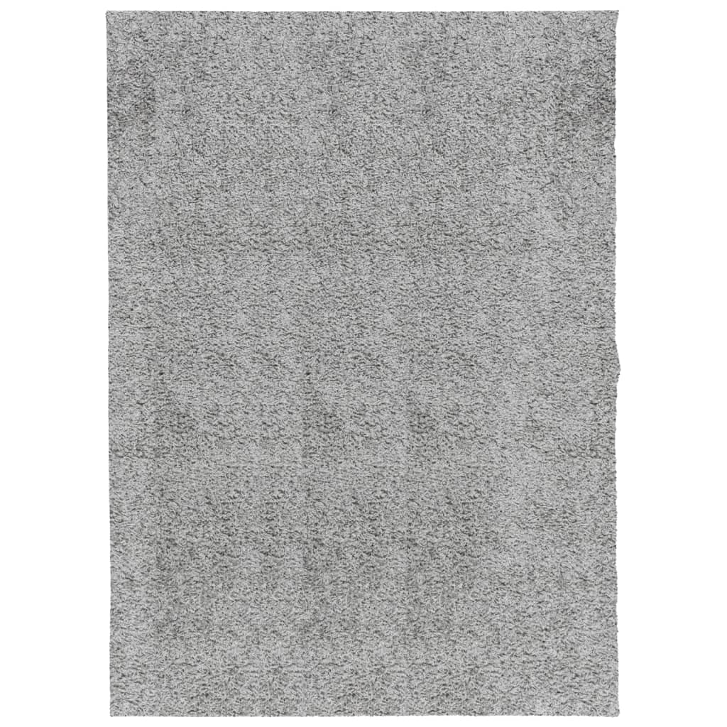 Vloerkleed PAMPLONA shaggy hoogpolig modern 140x200 cm grijs