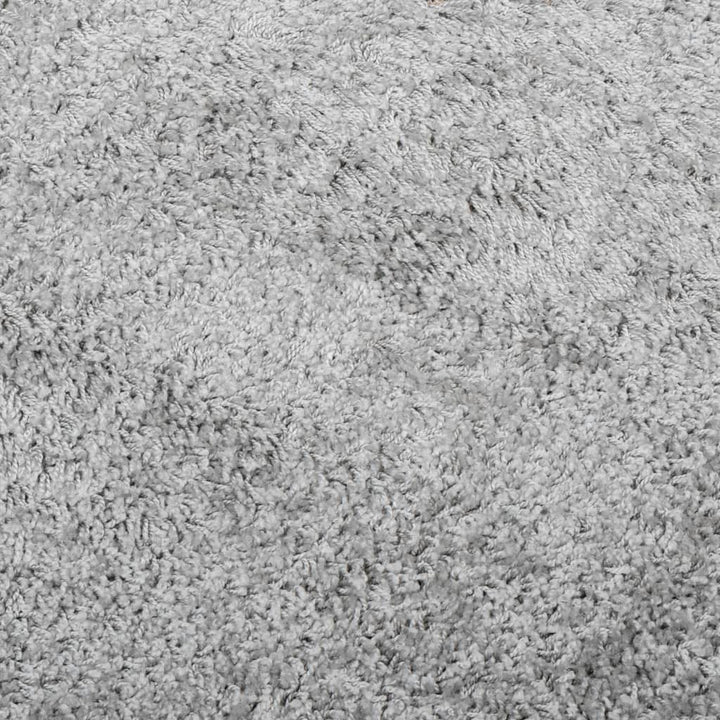 Vloerkleed PAMPLONA shaggy hoogpolig modern ø 100 cm grijs