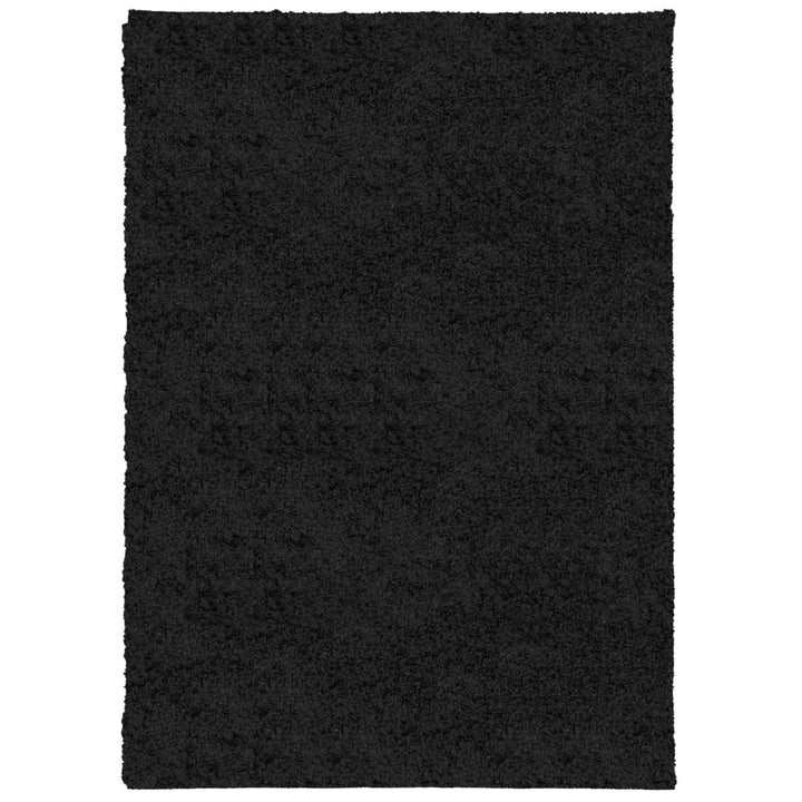 Vloerkleed PAMPLONA shaggy hoogpolig modern 120x170 cm zwart