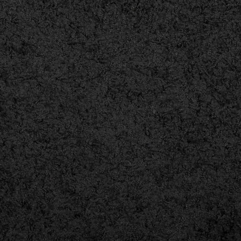 Vloerkleed PAMPLONA shaggy hoogpolig modern 300x400 cm zwart