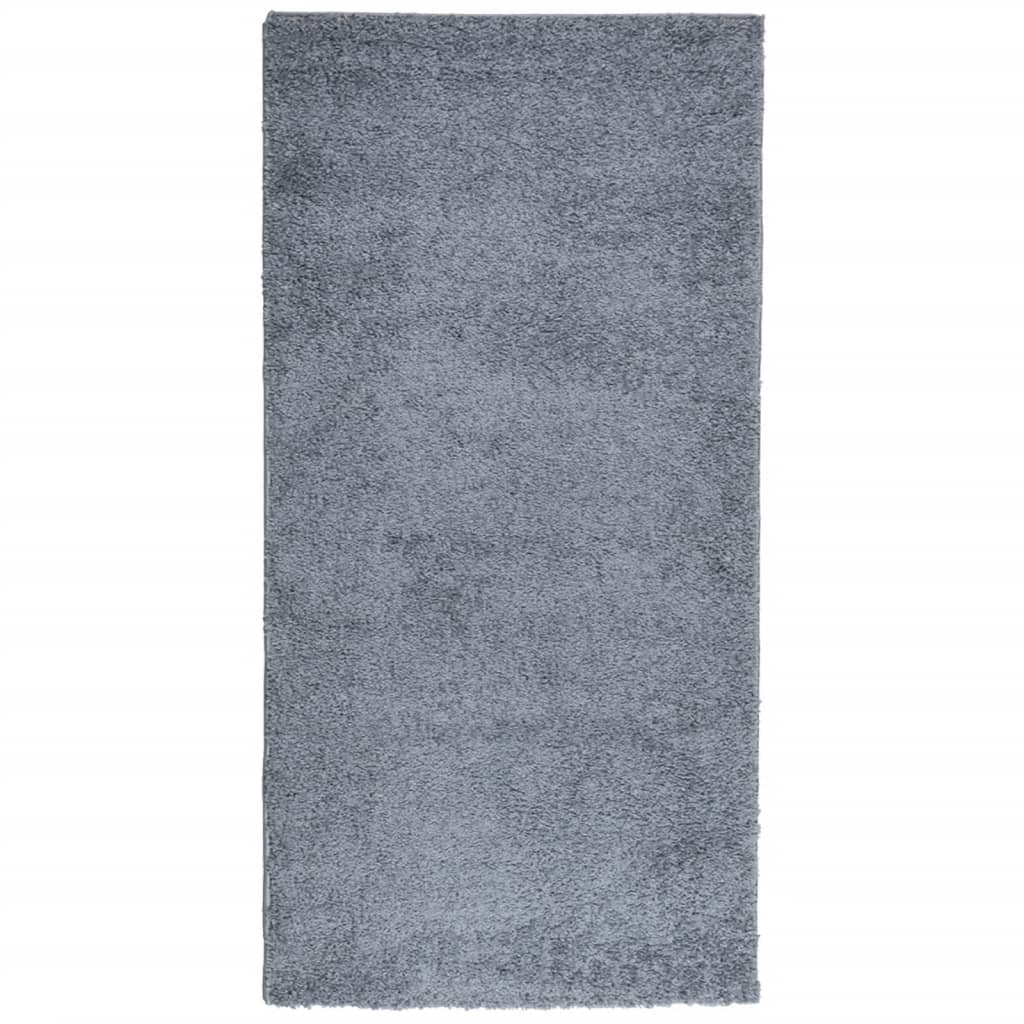 Vloerkleed PAMPLONA shaggy hoogpolig modern 100x200 cm blauw