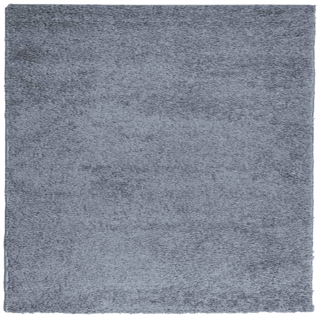 Vloerkleed PAMPLONA shaggy hoogpolig modern 200x200 cm blauw