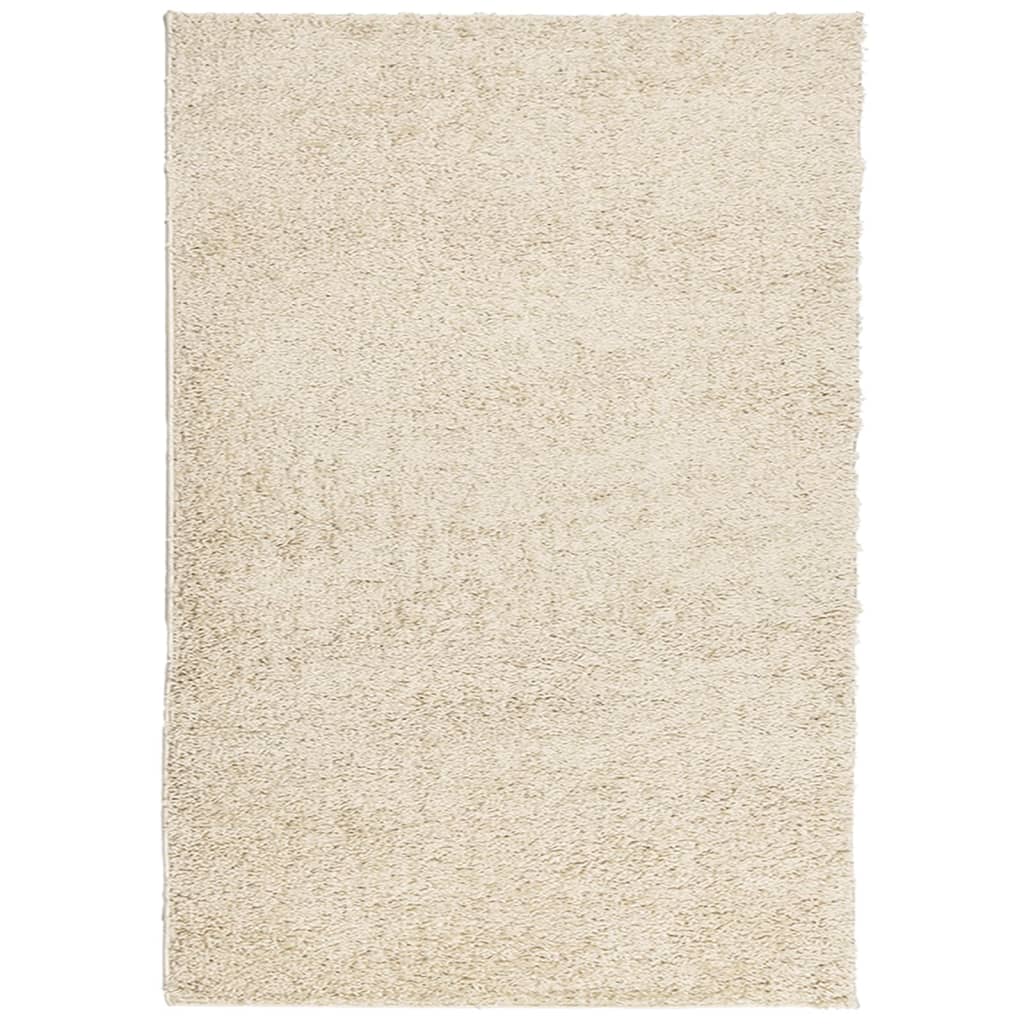 Vloerkleed PAMPLONA shaggy hoogpolig modern 120x170 cm goud