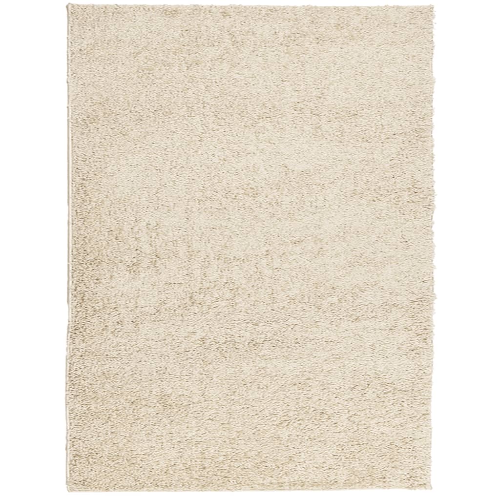 Vloerkleed PAMPLONA shaggy hoogpolig modern 300x400 cm goud