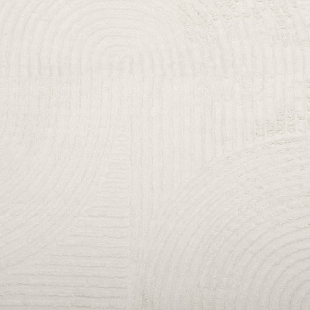 Vloerkleed IZA laagpolig Scandinavisch 140x200 cm crèmekleurig