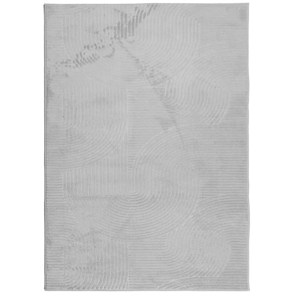 Vloerkleed IZA laagpolig Scandinavisch 240x340 cm grijs