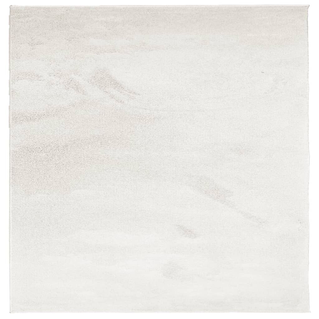 Vloerkleed OVIEDO laagpolig 120x120 cm beige