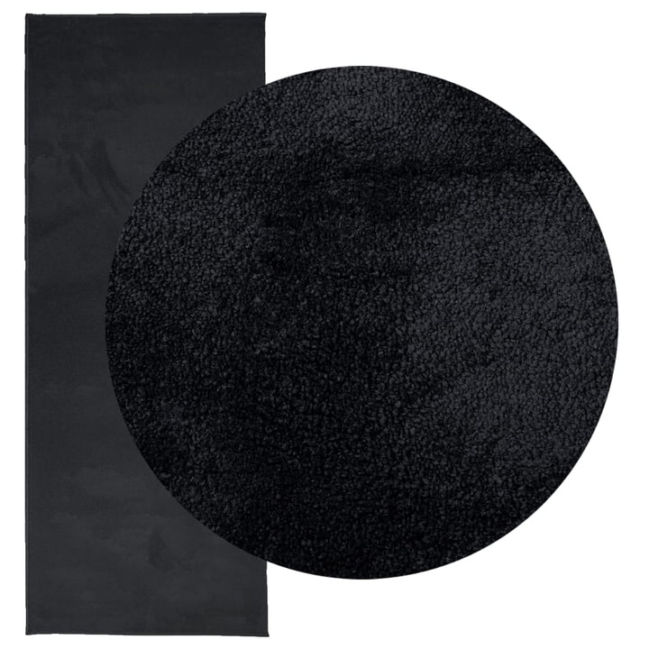 Vloerkleed OVIEDO laagpolig 80x200 cm zwart
