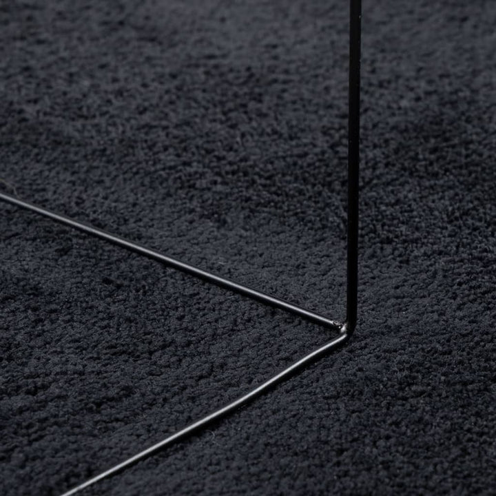 Vloerkleed OVIEDO laagpolig 100x200 cm zwart
