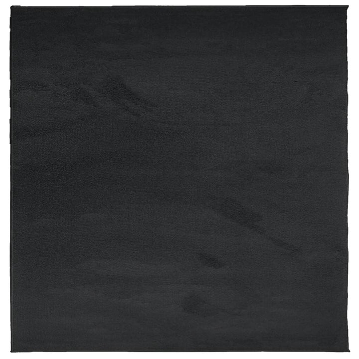 Vloerkleed OVIEDO laagpolig 120x120 cm zwart