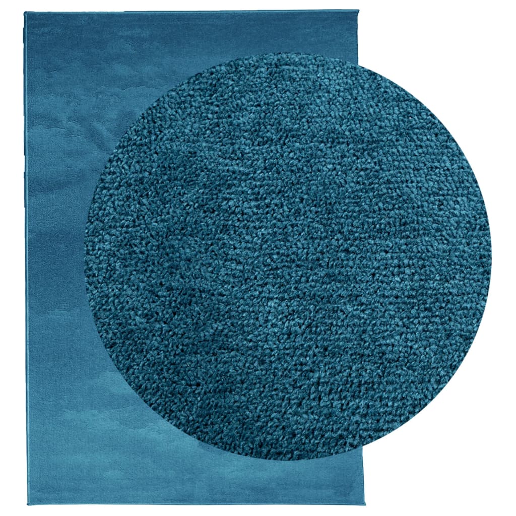 Vloerkleed OVIEDO laagpolig 120x170 cm turquoise