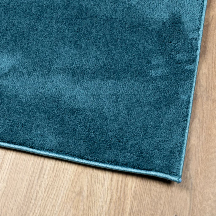 Vloerkleed OVIEDO laagpolig 140x200 cm turquoise