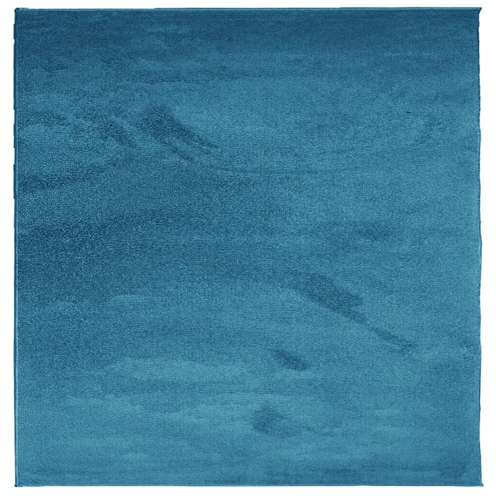 Vloerkleed OVIEDO laagpolig 160x160 cm turquoise