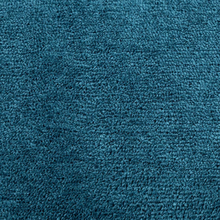 Vloerkleed OVIEDO laagpolig 200x200 cm turquoise