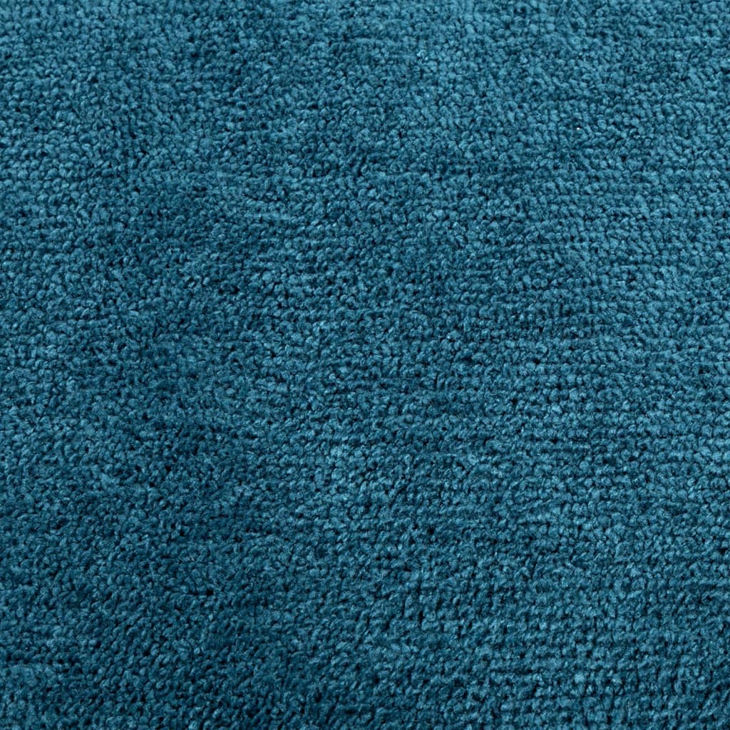 Vloerkleed OVIEDO laagpolig 240x240 cm turquoise