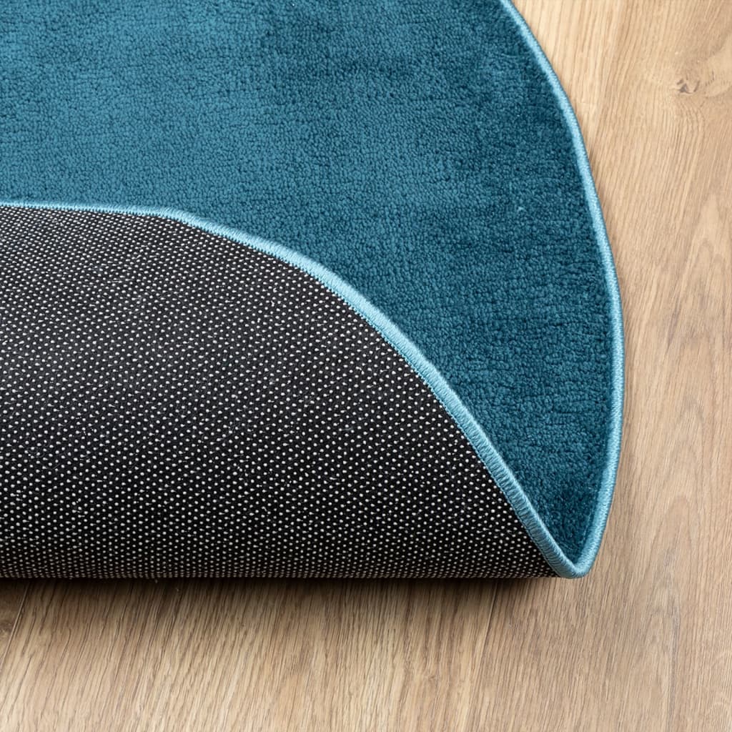 Vloerkleed OVIEDO laagpolig ø˜ 80 cm turquoise