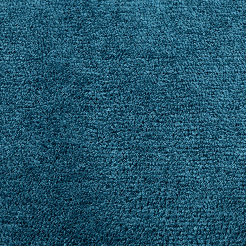 Vloerkleed OVIEDO laagpolig ø˜ 80 cm turquoise