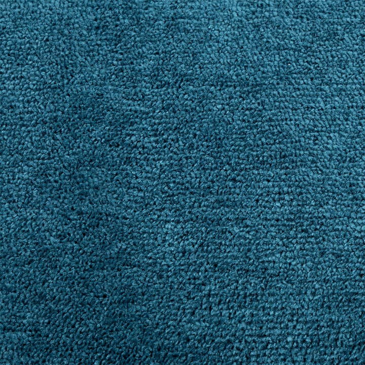 Vloerkleed OVIEDO laagpolig ø˜ 80 cm turquoise