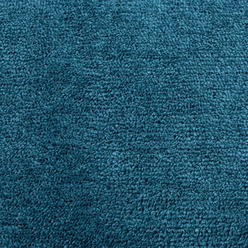 Vloerkleed OVIEDO laagpolig ø 160 cm turquoise