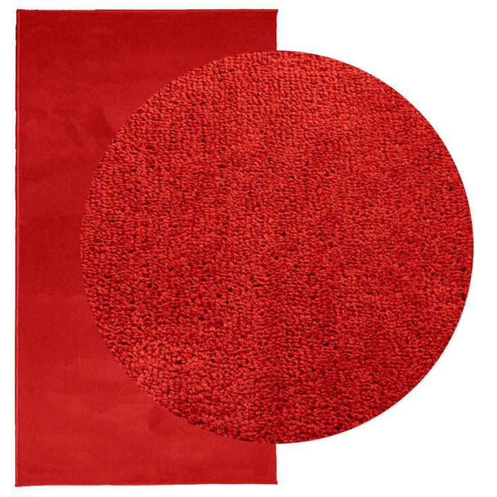 Vloerkleed OVIEDO laagpolig 80x150 cm rood