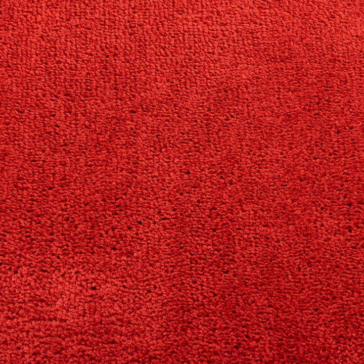 Vloerkleed OVIEDO laagpolig 80x150 cm rood