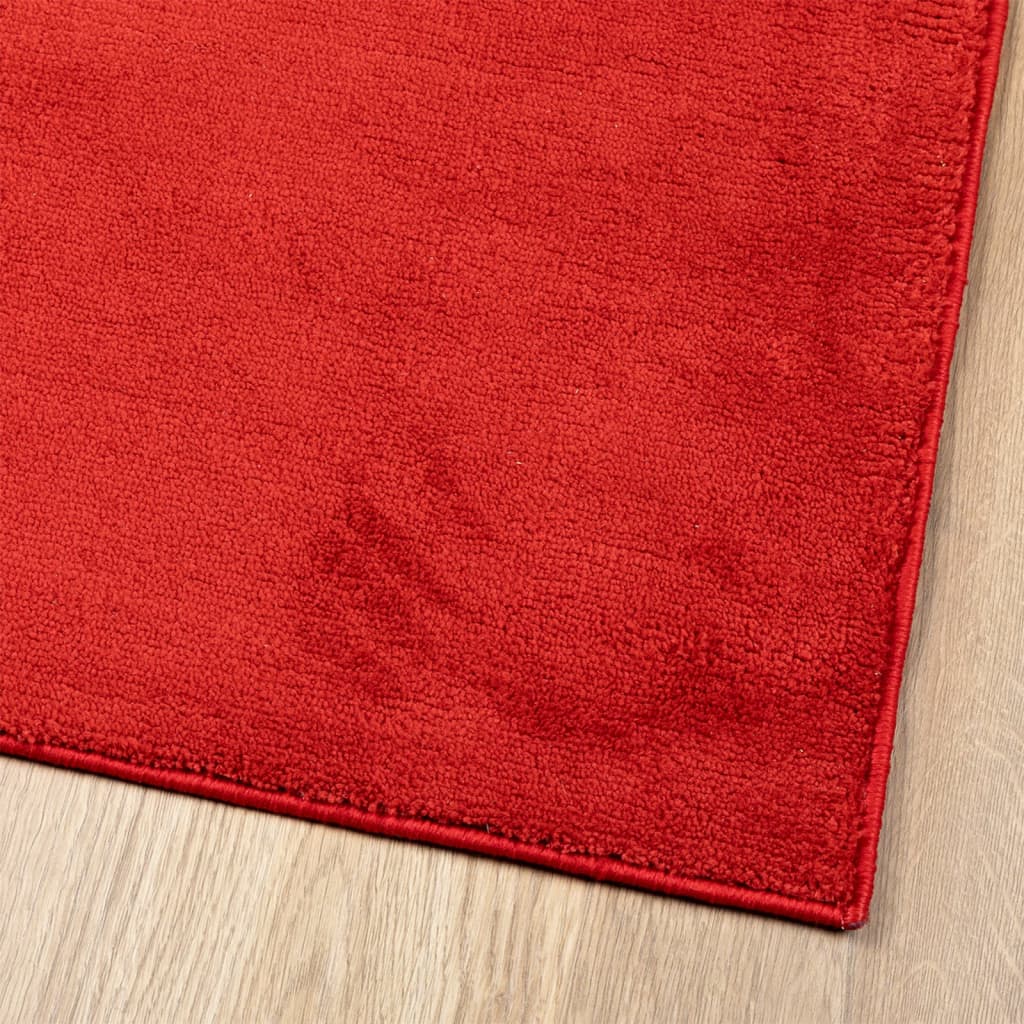 Vloerkleed OVIEDO laagpolig 80x250 cm rood